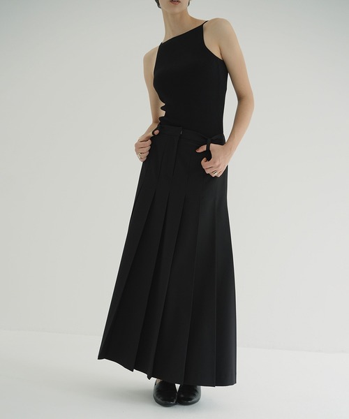 CLANE（クラネ） ロング スカート WIDE PLEATS LONG SKIRT : ZOZOTOWN