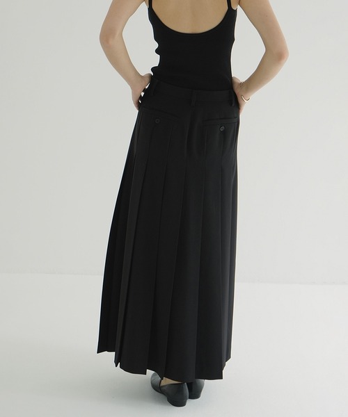 CLANE（クラネ） ロング スカート WIDE PLEATS LONG SKIRT : ZOZOTOWN