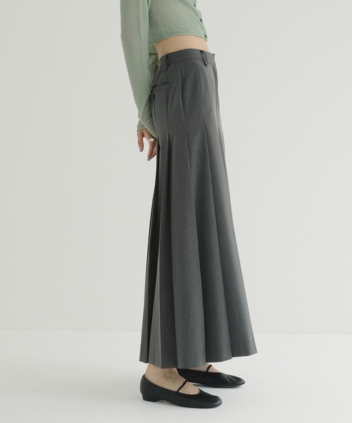 CLANE（クラネ） ロング スカート WIDE PLEATS LONG SKIRT : ZOZOTOWN