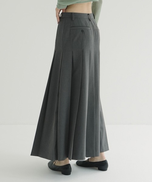 CLANE ロングスカート CLANE（クラネ） ロング スカート WIDE PLEATS LONG SKIRT : ZOZOTOWN