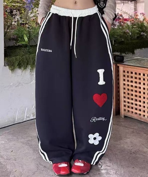 L'EQUIPE リバーシブル　ジャケット ワイドパンツ、スウェット 2WAYスウェットワイドパンツ | レディースファッション通販 - DHOLIC