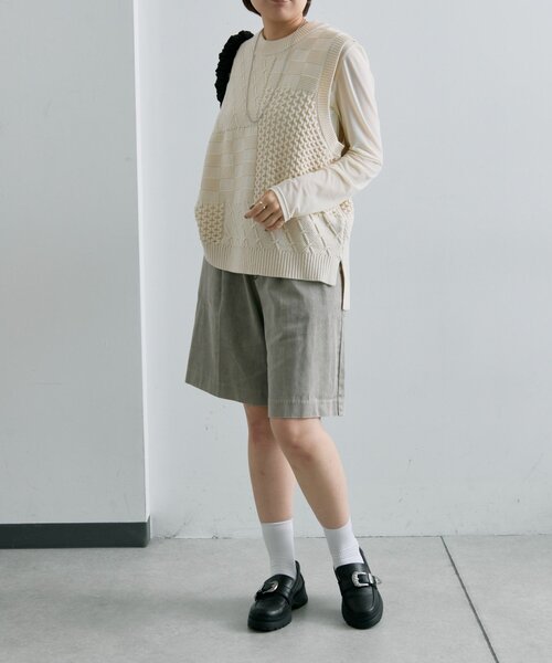 ear PAPILLONNER（イア パピヨネ） ベスト ジレ ニットベスト「SUM1