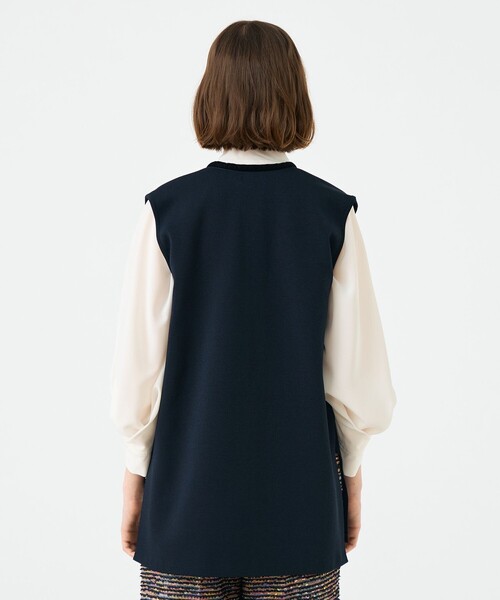 Ballsey（ボールジィ） ベスト ジレ ミラノリブ Vネックジレ