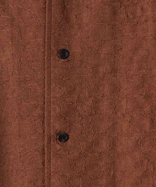 「Casper John」 半袖シャツ MEDIUM ライトブラウン メンズ_画像4