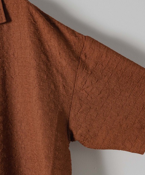 「Casper John」 半袖シャツ MEDIUM ライトブラウン メンズ_画像6