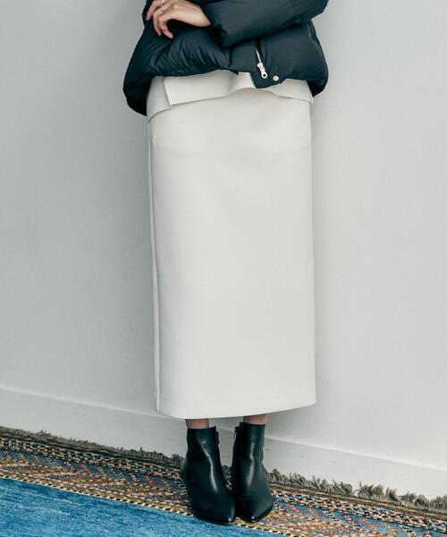 UNTITLED（アンタイトル） スカート 「セットアップ可/洗える/ウエスト