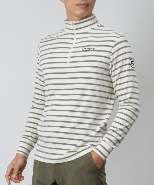 ほぼ新品 美品 ピッコーネ PICONE タートルネック 長袖Tシャツ 黒 綿