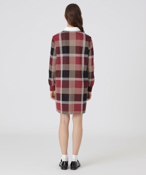 ブルーレーベル ⭐︎クレストブリッジチェックジャカードジャージードレス ワンピース クレストブリッジチェックジャカードジャージードレス（ワンピース