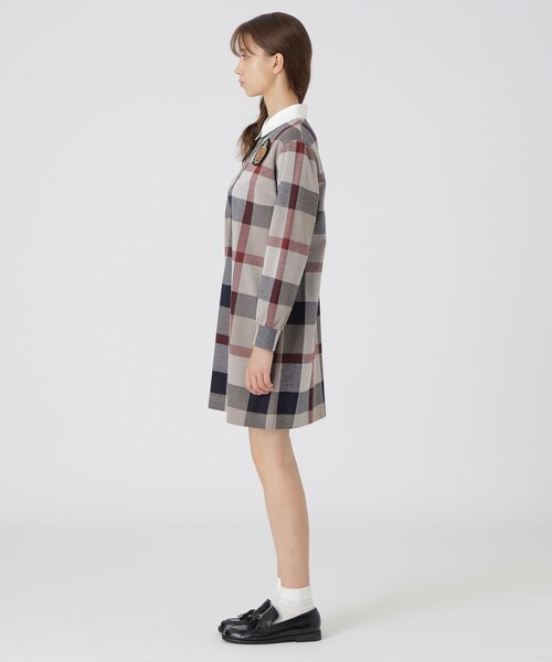 ブルーレーベル ⭐︎クレストブリッジチェックジャカードジャージードレス ワンピース BLUE LABEL CRESTBRIDGE（ブルーレーベルクレストブリッジ