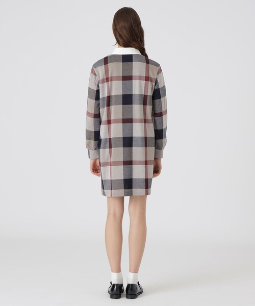 ブルーレーベルクレストブリッジ ベージュ ジャカードドレス / ワンピース 38 BLUE LABEL CRESTBRIDGE（ブルーレーベルクレストブリッジ