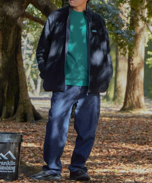 「Franklin Climbing」 ジップアップブルゾン M チャコールグレー メンズ_画像3