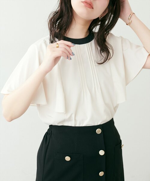 「natural couture」 ノースリーブブラウス FREE チャコールグレー レディース_画像2