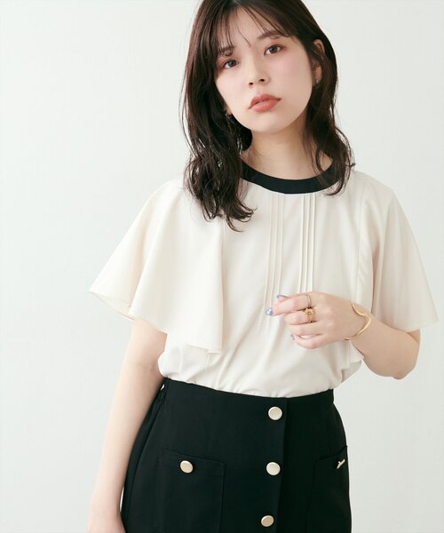 「natural couture」 ノースリーブブラウス FREE チャコールグレー レディース_画像4