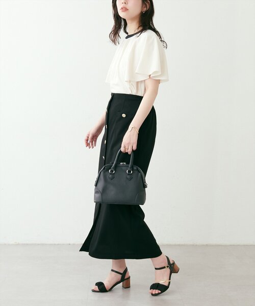 「natural couture」 ノースリーブブラウス FREE チャコールグレー レディース_画像5