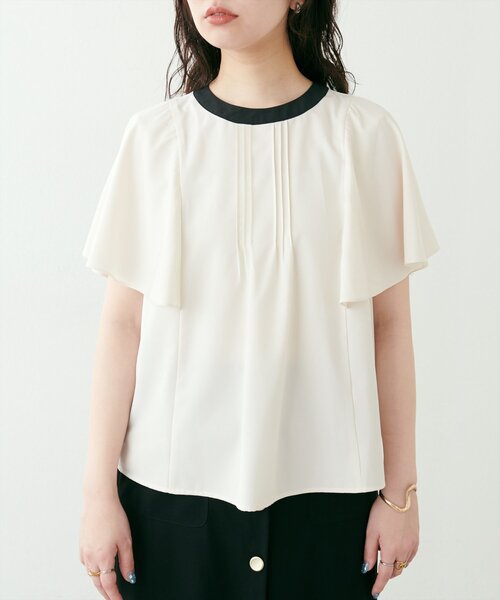 「natural couture」 ノースリーブブラウス FREE チャコールグレー レディース_画像6