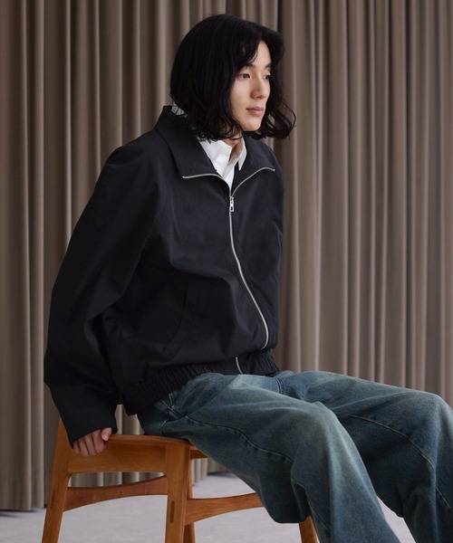 LUENNA ナイロンジャケット 「LUENNA」Nylon Stand Collar Blouson