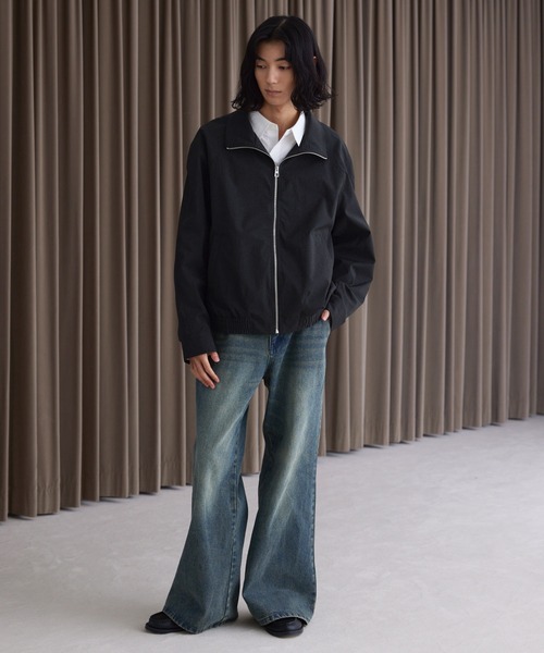 LUENNA ナイロンジャケット 「LUENNA」Nylon Stand Collar Blouson