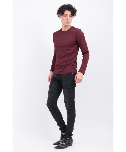 TORNADO MART（トルネードマート） tシャツ ツイストグリッドJQクルー