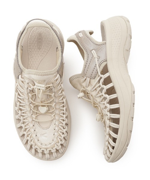 「KEEN」 フラットサンダル 23cm アイボリー レディース_画像6