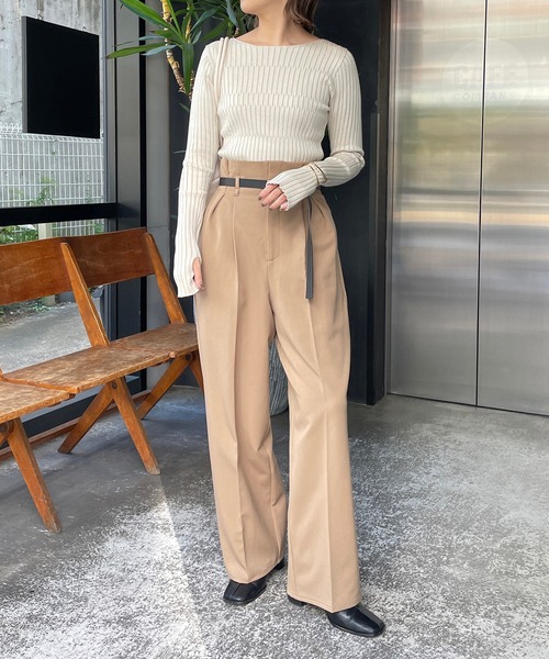 「CAPRICIEUX LE'MAGE」 長袖ニット FREE ベージュ レディース_画像6