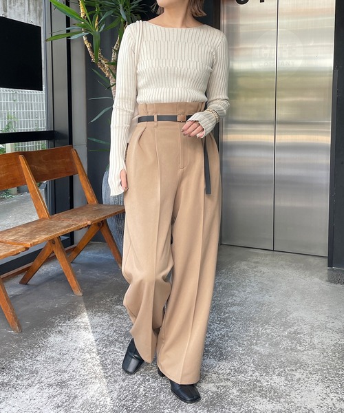 「CAPRICIEUX LE'MAGE」 長袖ニット FREE ベージュ レディース_画像7
