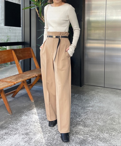 「CAPRICIEUX LE'MAGE」 長袖ニット FREE ベージュ レディース_画像8