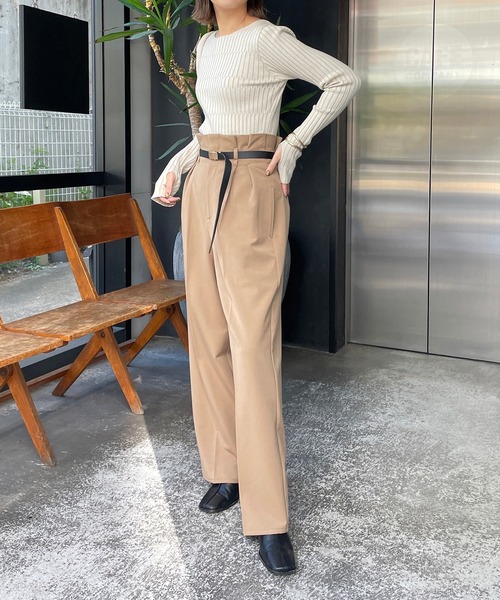 「CAPRICIEUX LE'MAGE」 長袖ニット FREE ベージュ レディース_画像9