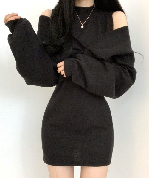 「Riff」 ノースリーブワンピース FREE ベージュ レディース_画像2