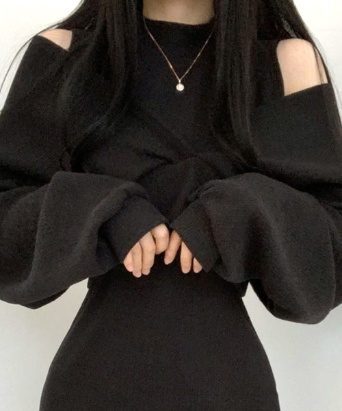 「Riff」 ノースリーブワンピース FREE ベージュ レディース_画像4