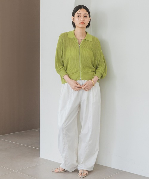 「A part by」 半袖ニット FREE ネイビー レディース_画像2