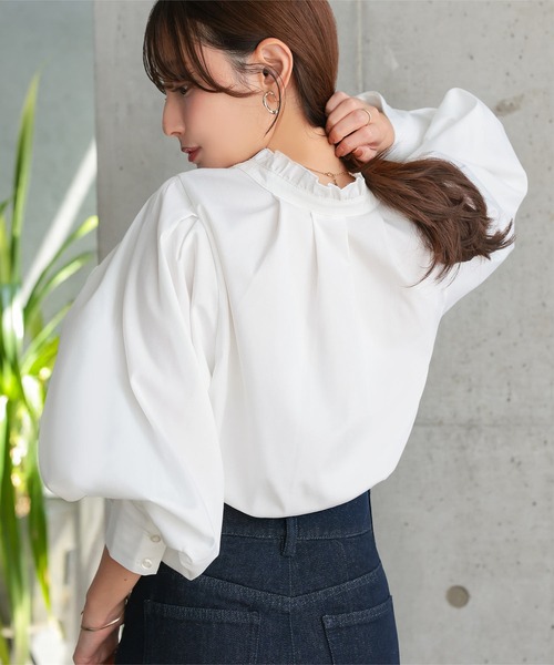 ブラウス シャツ 「 セレモニー 」 低身長向けサイズあり (単品