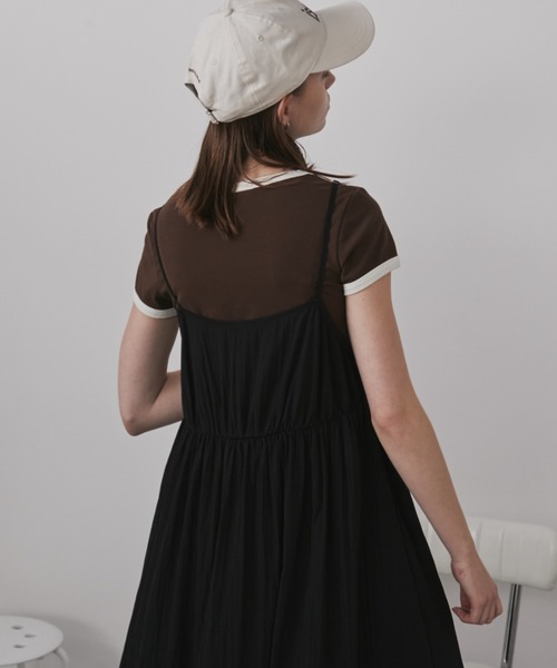 「Auntie Rosa Holiday」 キャミソールワンピース FREE ブラック レディース_画像3