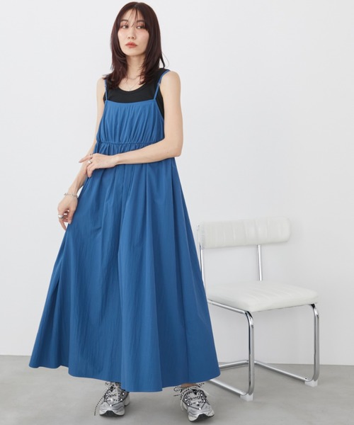 「Auntie Rosa Holiday」 キャミソールワンピース FREE ブラック レディース_画像7