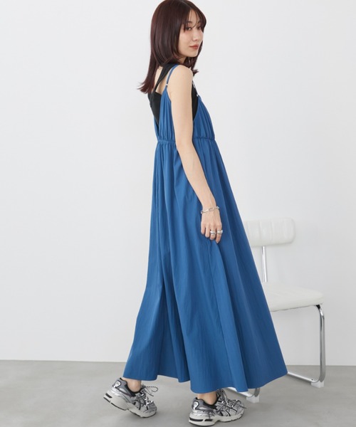 「Auntie Rosa Holiday」 キャミソールワンピース FREE ブラック レディース_画像8