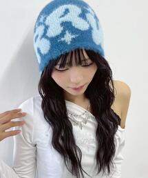 WEGO（ウィゴー） ニット帽 ニットキャップ WEGO/RRWロゴシャギー