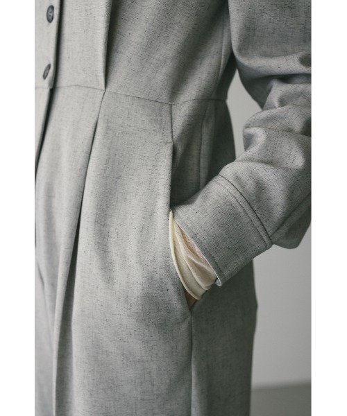 オールインワン メランジショルダータックロンパース レディース