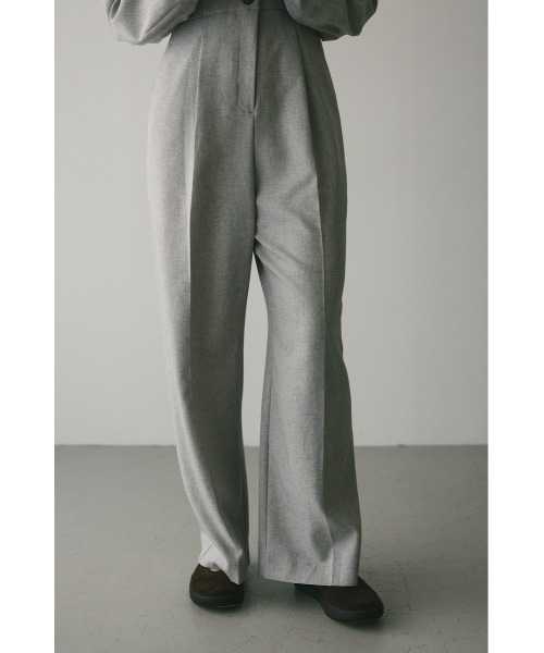 オールインワン メランジショルダータックロンパース レディース