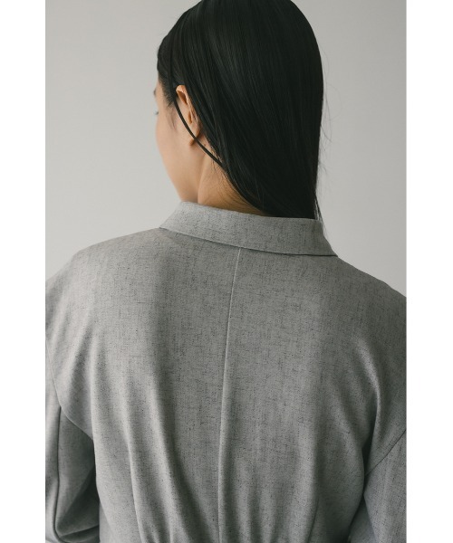 オールインワン メランジショルダータックロンパース レディース