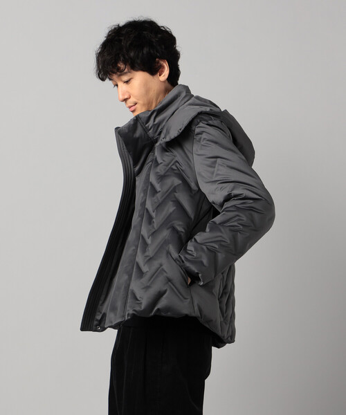 COMME CA MEN（コムサメン） ダウンジャケット ダウン 矢振柄 3D