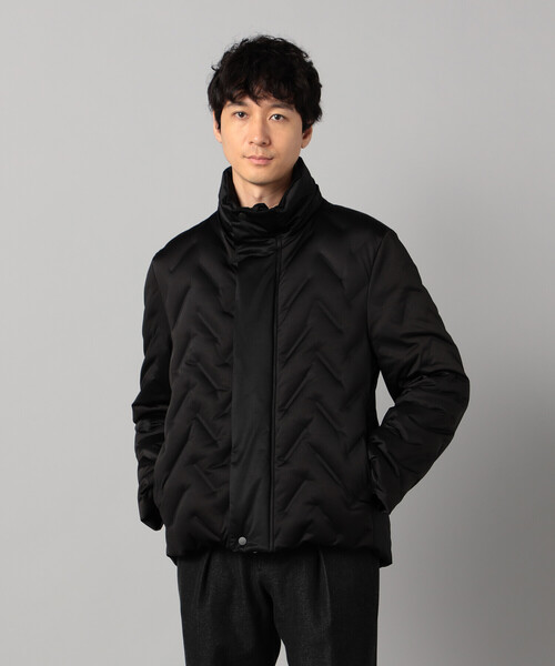 COMME CA MEN（コムサメン） ダウンジャケット ダウン 矢振柄 3D