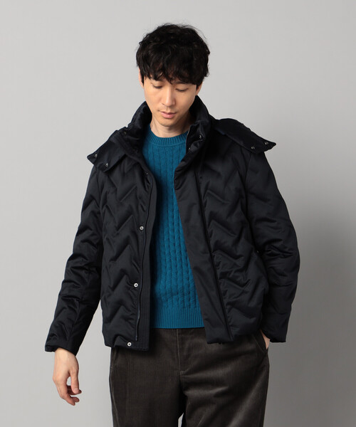 COMME CA MEN（コムサメン） ダウンジャケット ダウン 矢振柄 3D