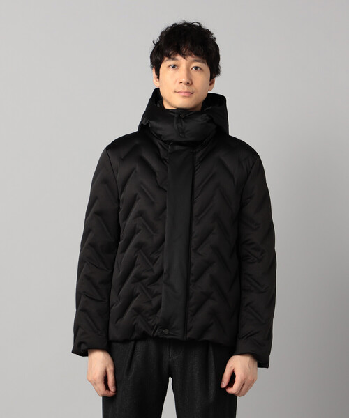 COMME CA DU MODE MEN/ナイロンダウンジャケット COMME CA MEN（コムサメン） ダウンジャケット ダウン 矢振柄 3D
