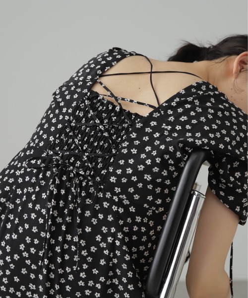 「FREE'S MART」 半袖ワンピース SMALL ブルー レディース_画像2