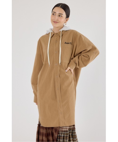 【さくらページ】シャツコーデュロイ＊アウター系かっぽう着ワンピース さくら様専用ページ】シャツコーデュロイ＊アウター系かっぽう着