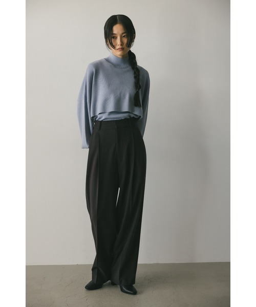 「STYLEMIXER」 スラックス X-SMALL ダークグレー レディースの画像2