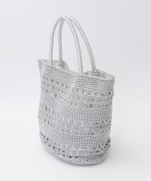 「MELROSE claire」 ハンドバッグ FREE シルバー レディース_画像4