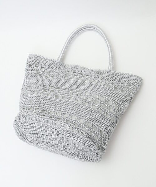 「MELROSE claire」 ハンドバッグ FREE シルバー レディース_画像6