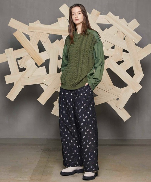 MAISON SPECIAL（メゾンスペシャル） 長袖ニット 1 ベージュ