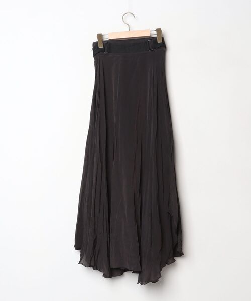 「ATON」 フレアスカート 2 ブラック レディース_画像2