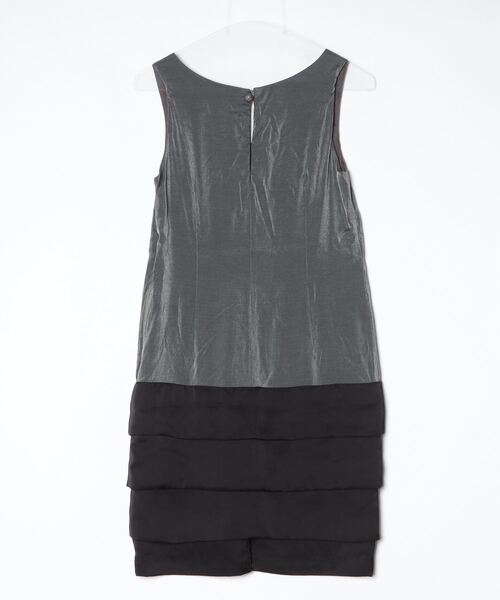 「JENEVIEVE」 ノースリーブワンピース 1 グレー レディース_画像2